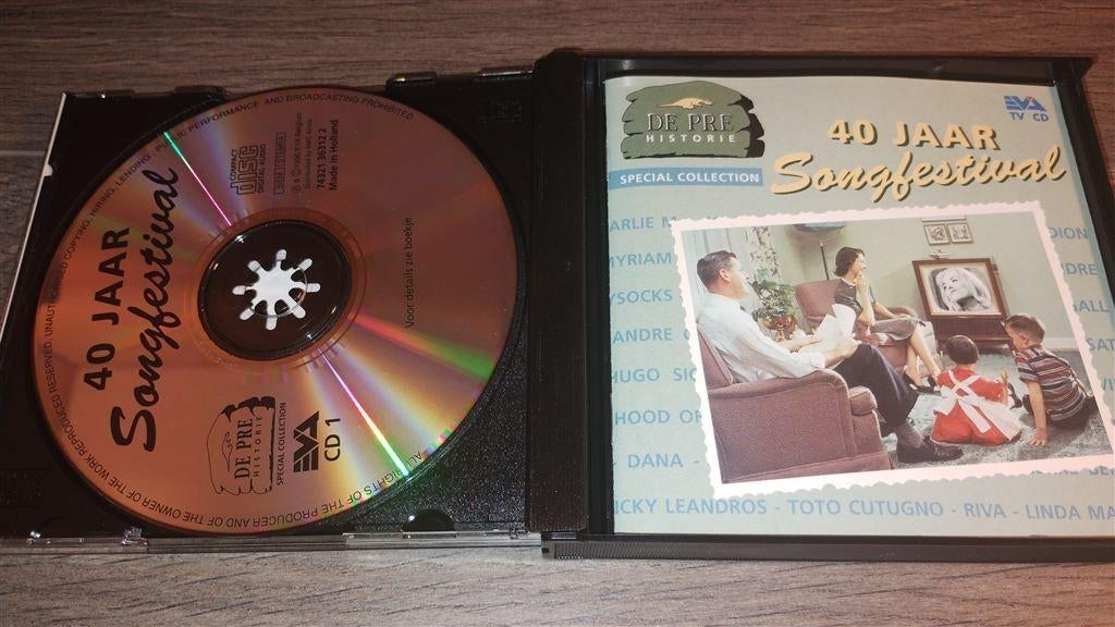 De Pre Historie - 40 Jaar Songfestival [2 CD], Cd's en Dvd's, Cd's | Verzamelalbums, Ophalen of Verzenden, Zo goed als nieuw, Nederlandstalig