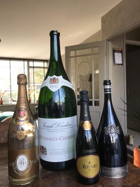 Champagne Flessen 75 cl. tot 6 liter., Ophalen of Verzenden, Nieuw, Frankrijk, Champagne