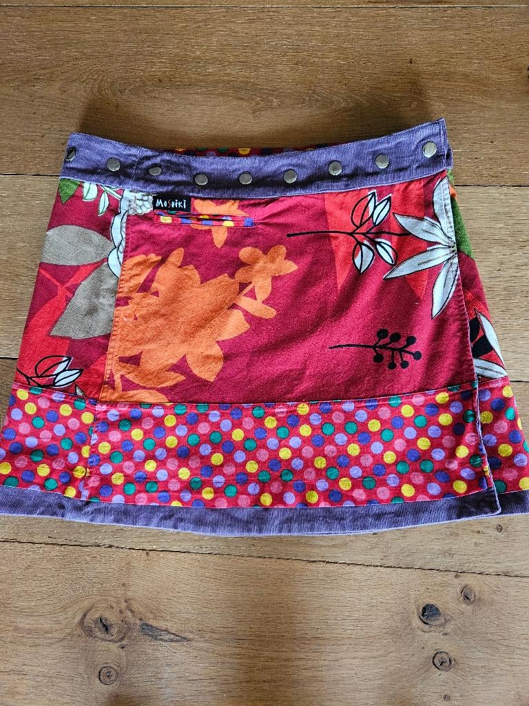 Moshiki kleurrijk wikkelrokje+legging, Overige kleuren, Moshiki, Ophalen of Verzenden, Zo goed als nieuw