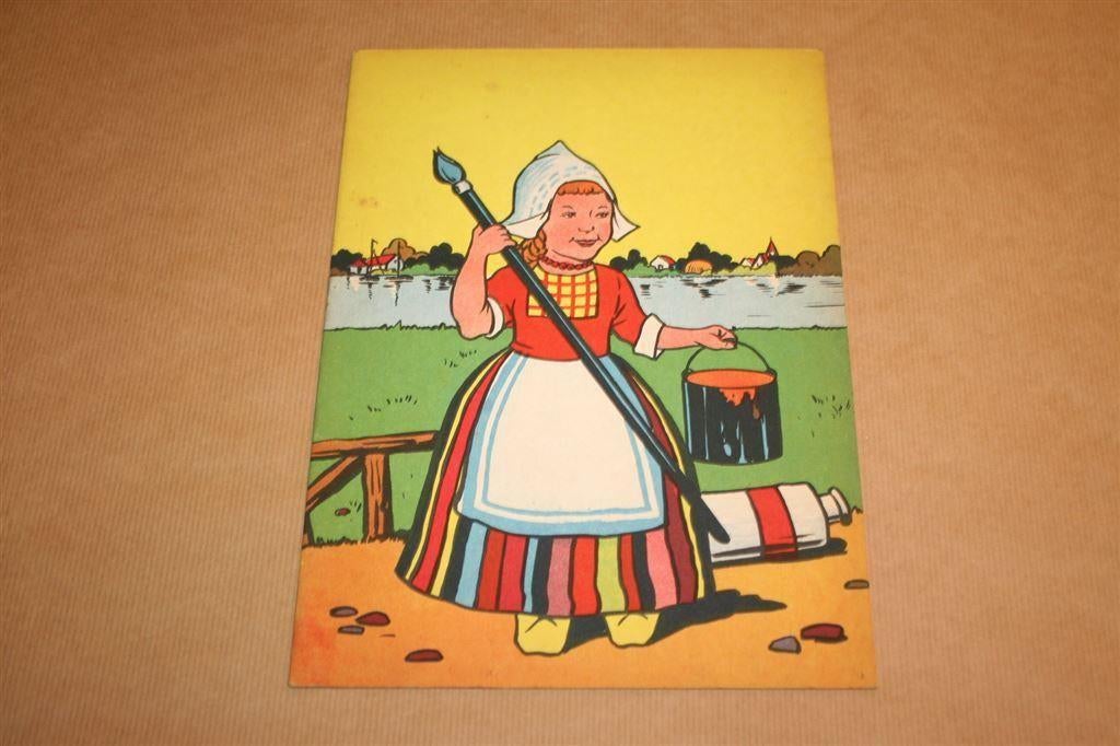 Oud kleurboek - Ongebruikt - Ca 1950 !!, Ophalen of Verzenden, Gelezen