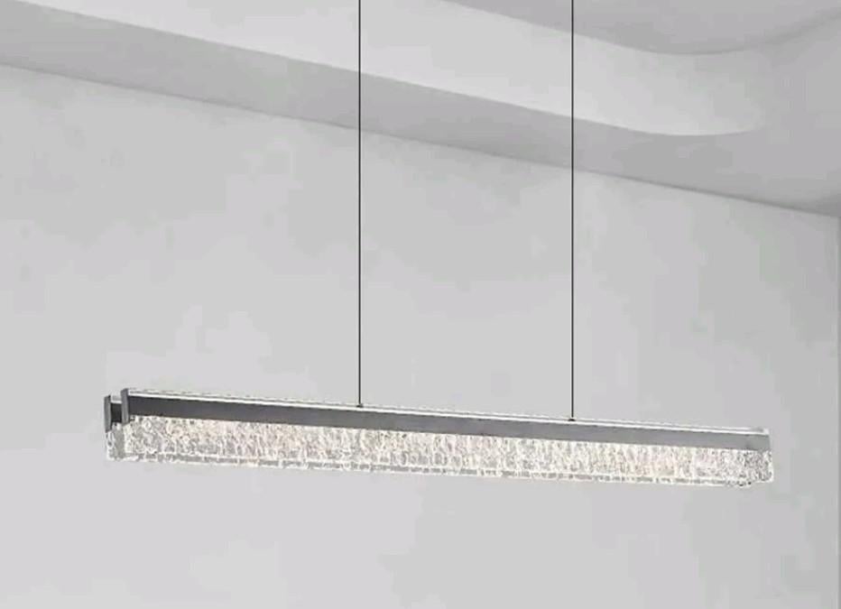 LED Hanglamp met kristallen, Nieuw, Ophalen of Verzenden, Glas, Modern
