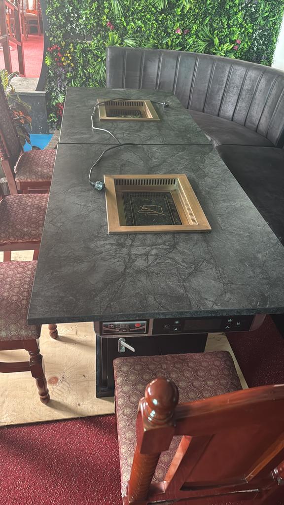 koriaans bbq tafel elektrisch, Ophalen of Verzenden, Gebruikt, Fornuis, Frituur en Grillen