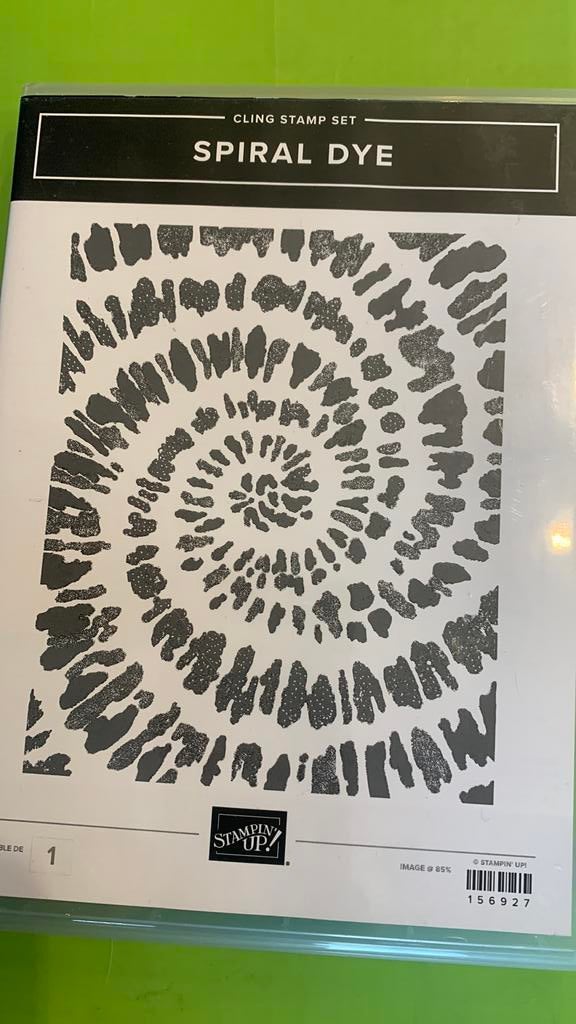 Spiral Dye Stempelset Stampin Up, Hobby en Vrije tijd, Stempelen, Ophalen of Verzenden, Zo goed als nieuw, Clearstamp