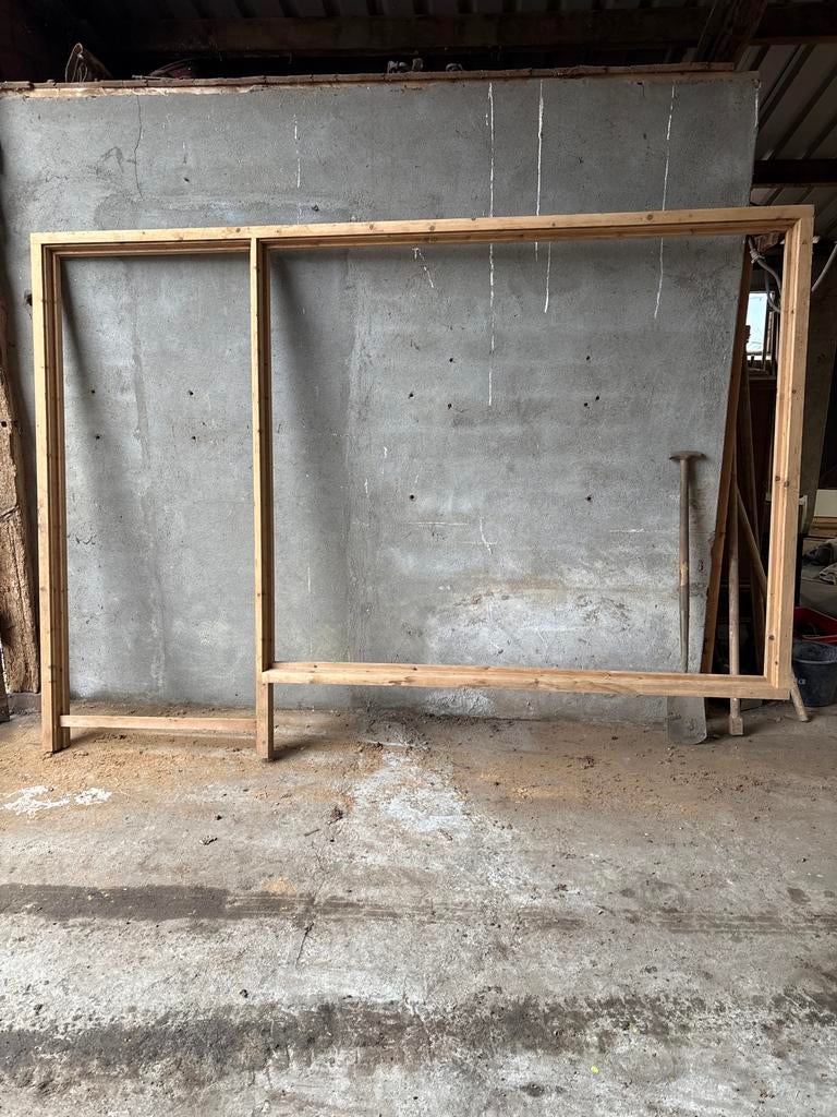 Vuren deur- en raamkozijn met renovatiesponning, Ophalen, Gebruikt, 80 tot 100 cm, Binnendeur