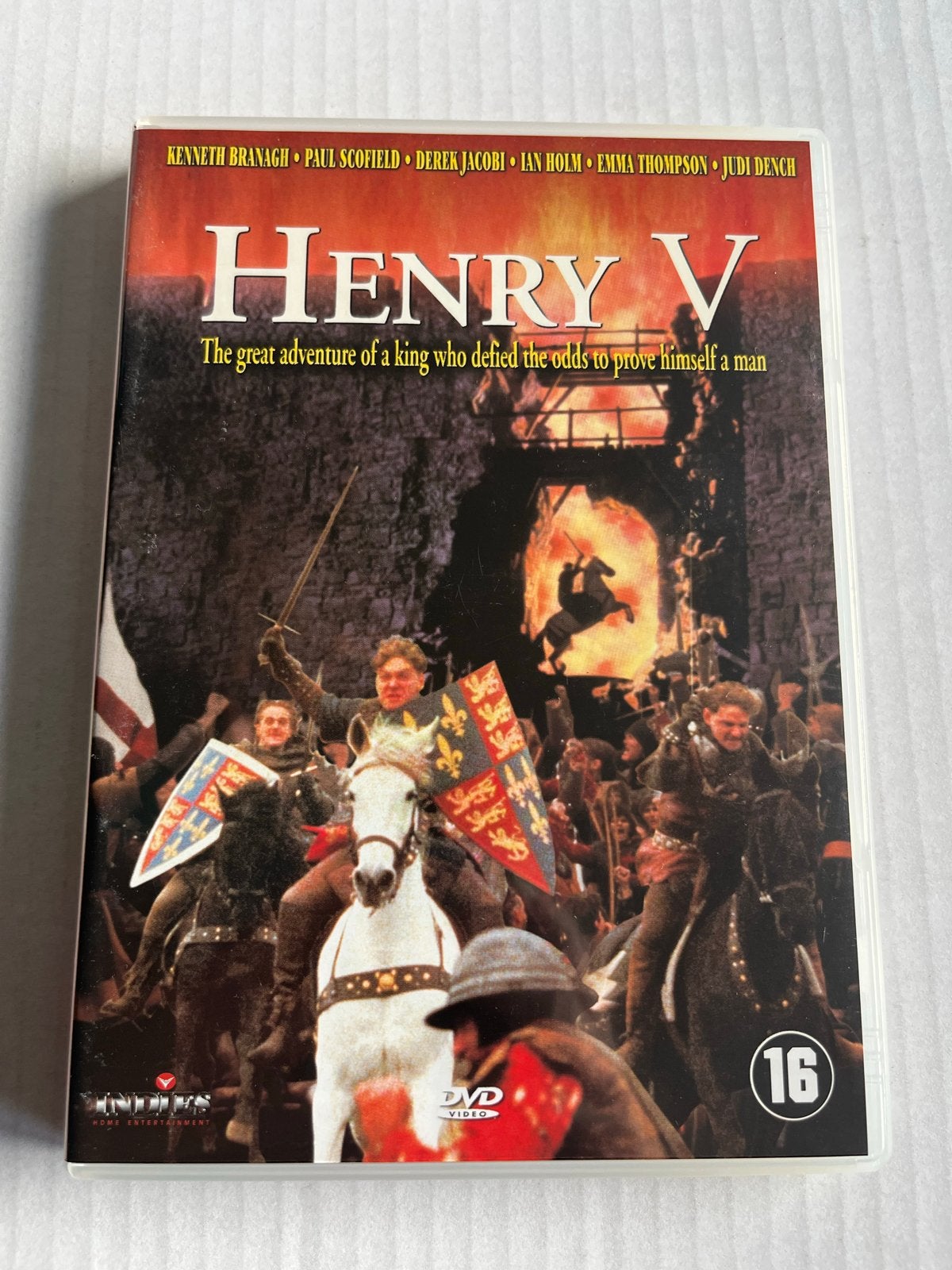Henry V DVD - Kenneth Branagh, Vanaf 16 jaar, Nederlands, Ophalen of Verzenden, Gebruikt