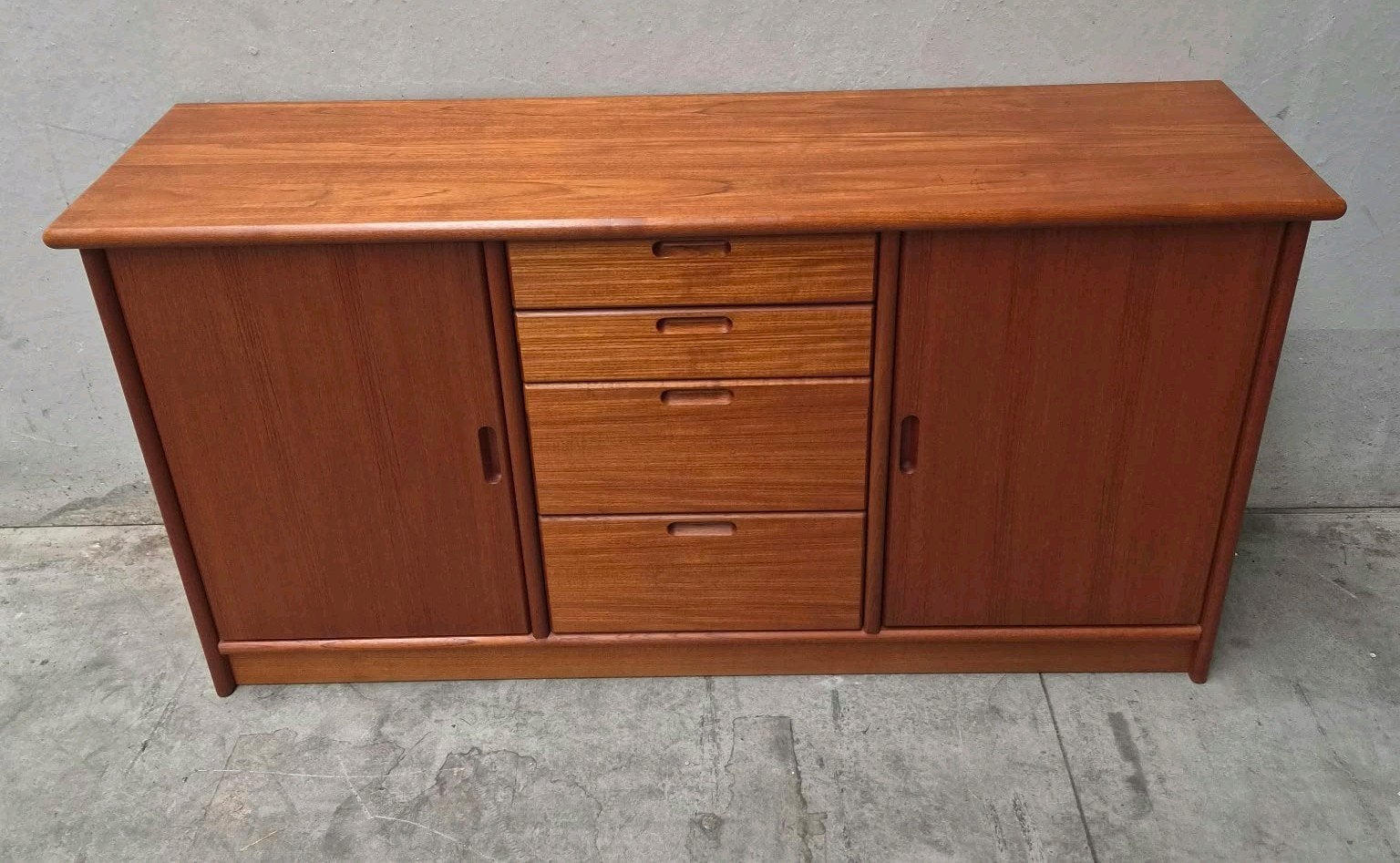 Vintage Deens Design Dyrlund teak sideboard, Ophalen, Gebruikt, Geen, Geen
