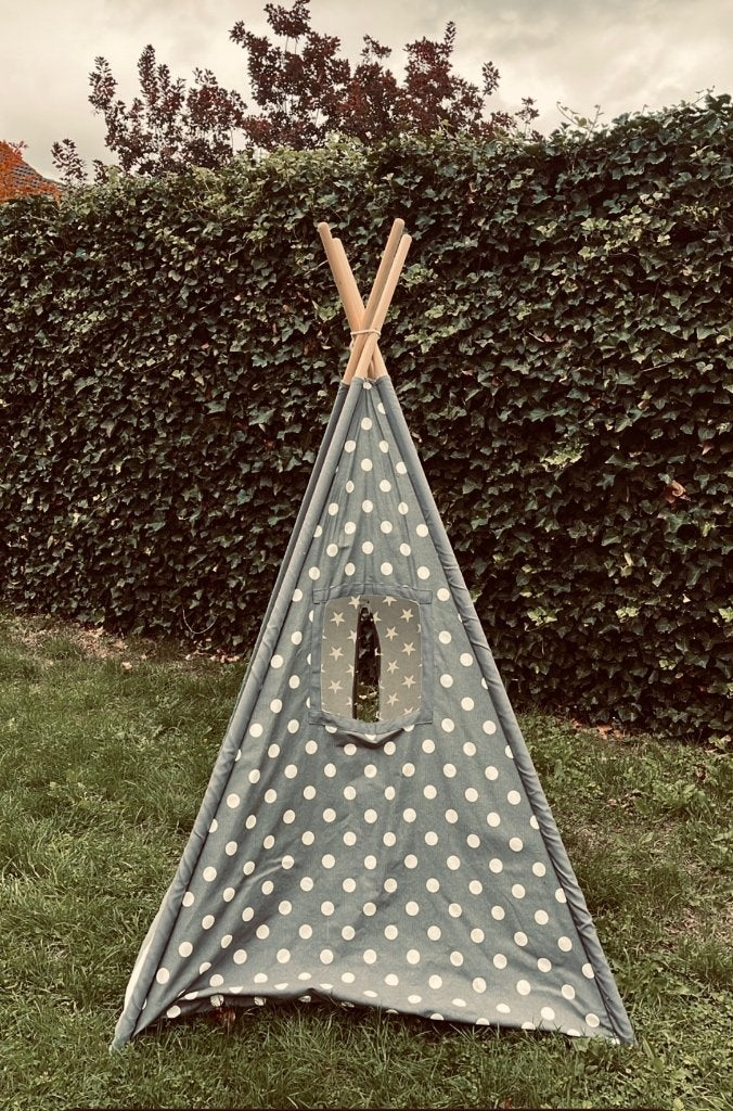 Prachtige tipi/ wigwam in super goede staat streep bolletjes, Ophalen of Verzenden, Zo goed als nieuw