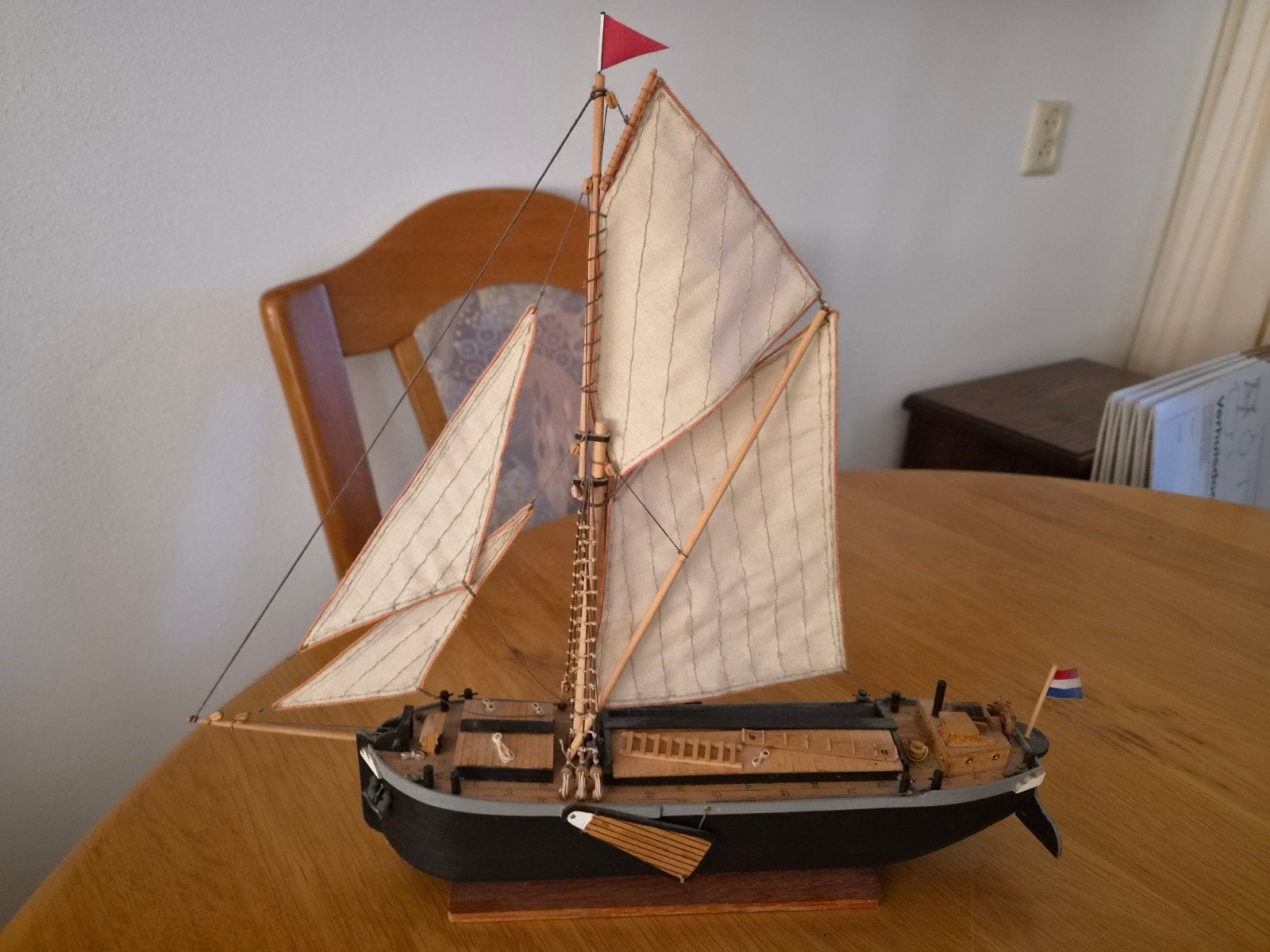 Prachtig handgemaakt scheepsmodel - Zeilschip, Ophalen of Verzenden, Zo goed als nieuw, 1:50 tot 1:200, Overige merken
