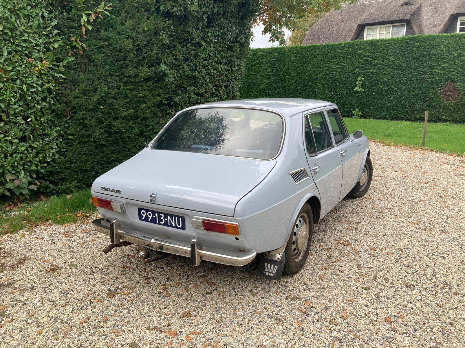 Saab 99 1.7 1970 Grijs, Auto's, 4 cilinders, 82 pk, Origineel Nederlands, Handgeschakeld
