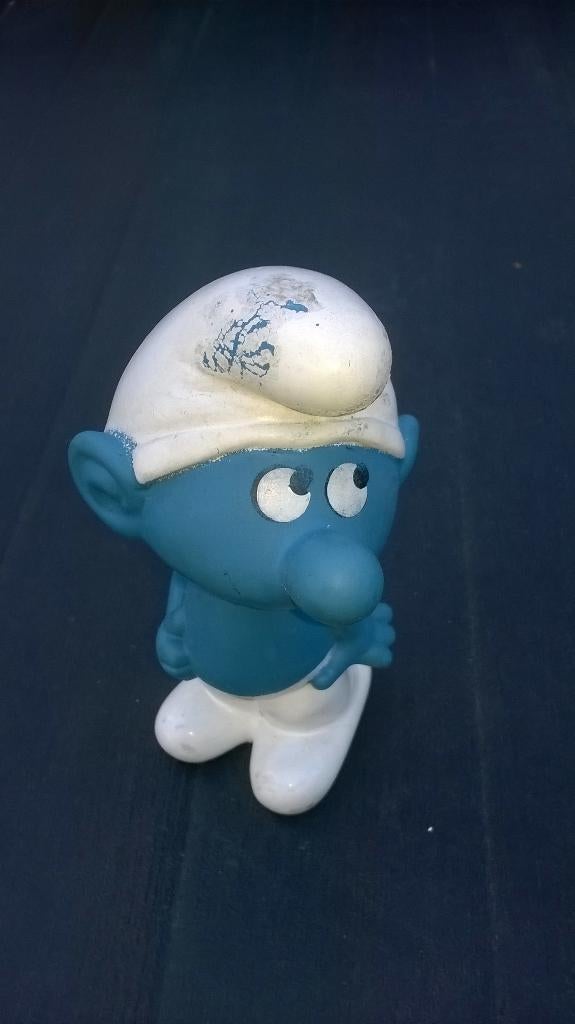 Piepsmurf in caoutchouc – Zeldzaam, Verzamelen, Ophalen of Verzenden, Gebruikt, Verschillende Smurfen, Poppetje, Figuurtje of Knuffel