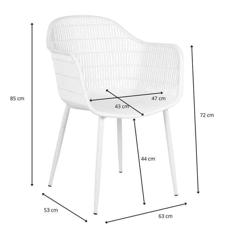 4x tuinstoel Elisa xenos, Ophalen, Zo goed als nieuw, Plastic