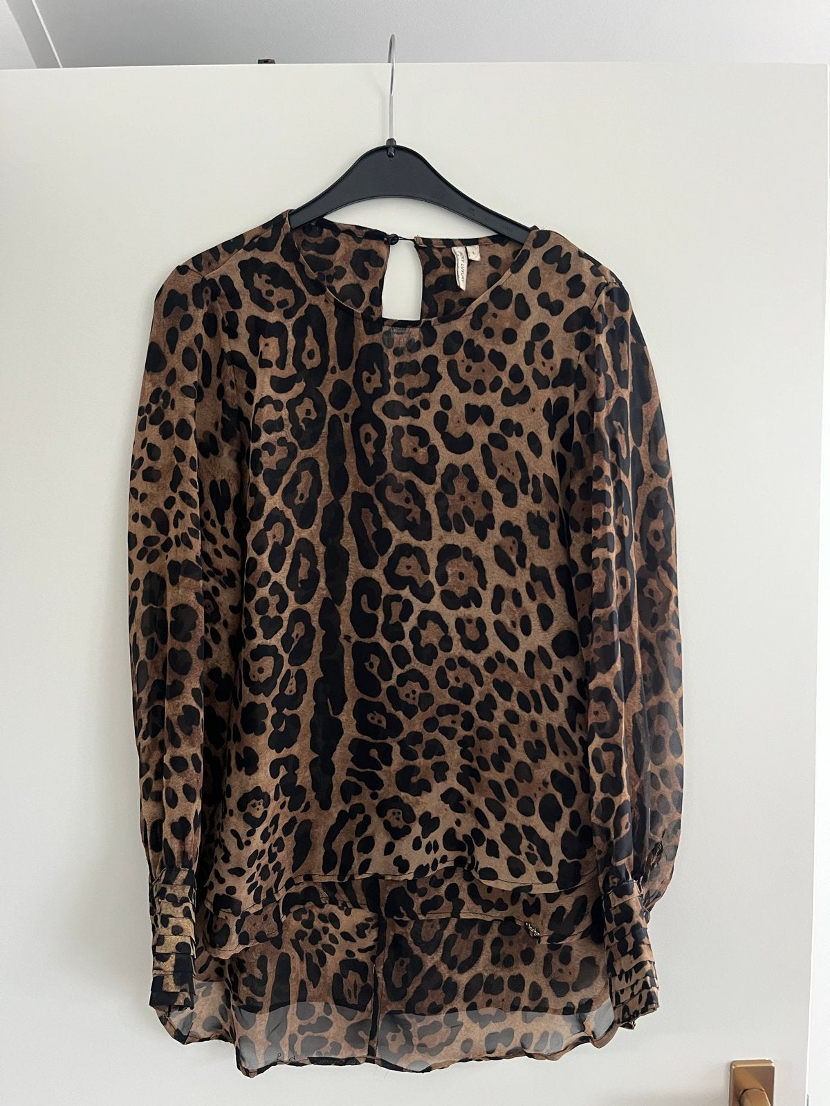 Jacky Luxury Luipaardprint Blouse Maat L, Ophalen of Verzenden, Zo goed als nieuw, Maat 42/44 (L), Bruin