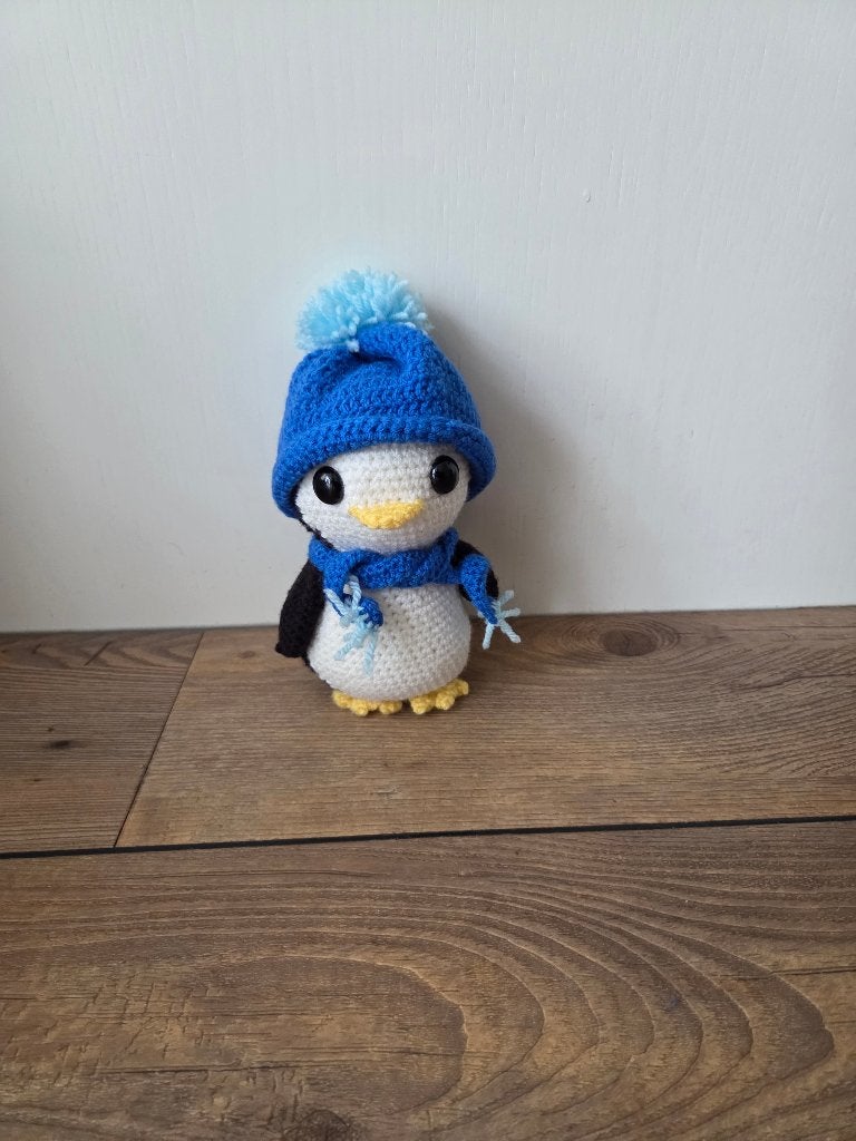 Gehaakte pinguin, Zwart, Overige materialen, Overige stijlen, Nieuw