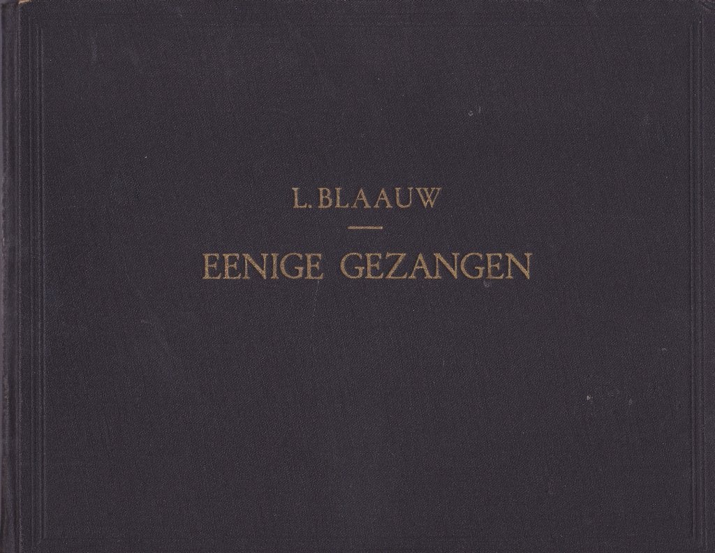 L.BLAAUW - EENIGE GEZANGEN, Ophalen of Verzenden, Gebruikt, Artiest of Componist, Populair