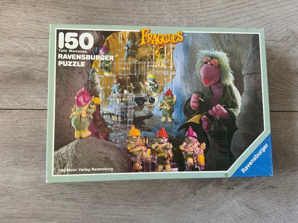 Ravensburger - Vintage 1984 Fraggles Puzzle Jim Henson, Ophalen of Verzenden, Zo goed als nieuw, Tv, Overige typen