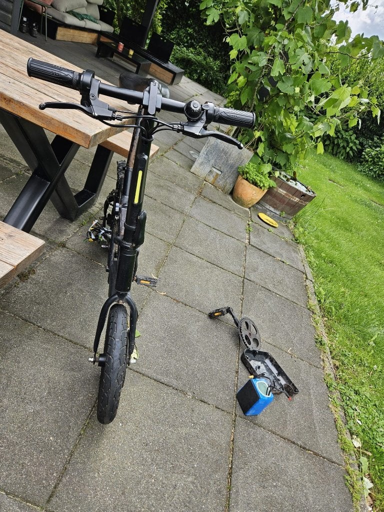 elektrische vouwfiets voor onderdelen, Minder dan 30 km per accu, Gebruikt, Minder dan 47 cm, Ophalen