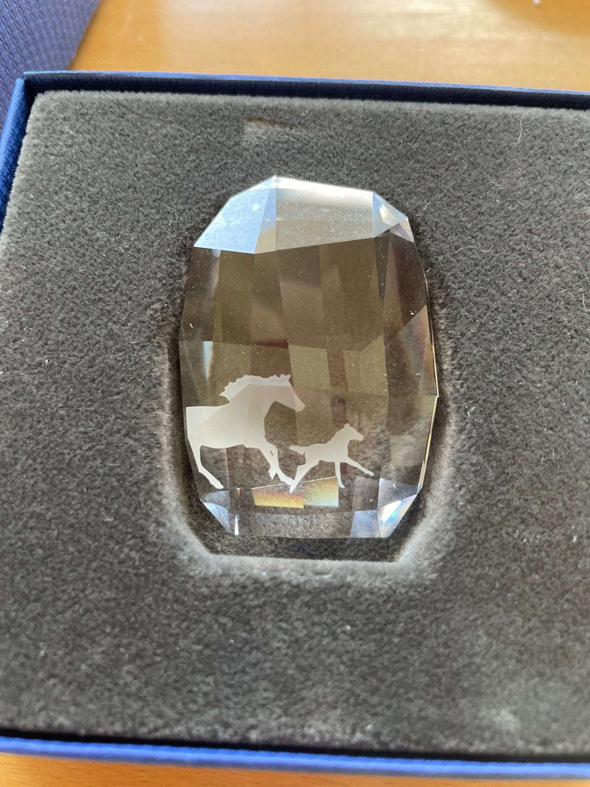Swarovski SCS Esperanza Paarden Presse-papier 5004732, Ophalen of Verzenden, Zo goed als nieuw, Figuurtje