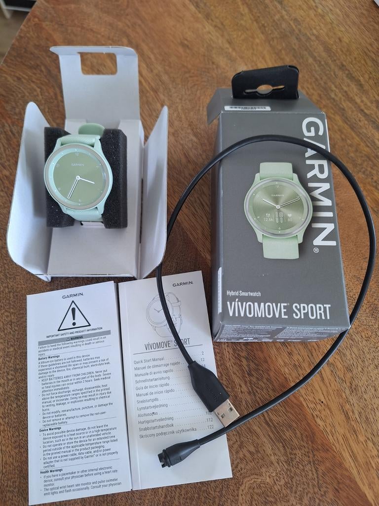 Garmin Vivomove Sport horloge, ZGAN, Conditie, Garmin, Ophalen of Verzenden, Zo goed als nieuw