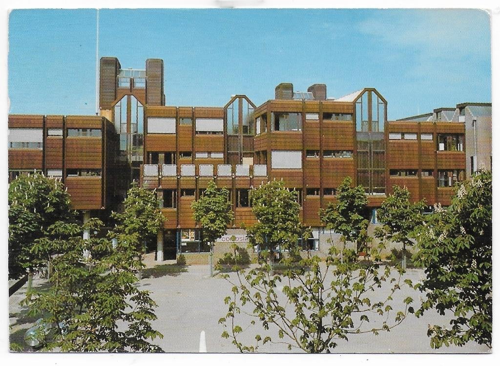 Almere Haven Corrosia Gebouw   Gelopen Ansichtkaart (B 7803), Ophalen of Verzenden, 1980 tot heden, Gelopen