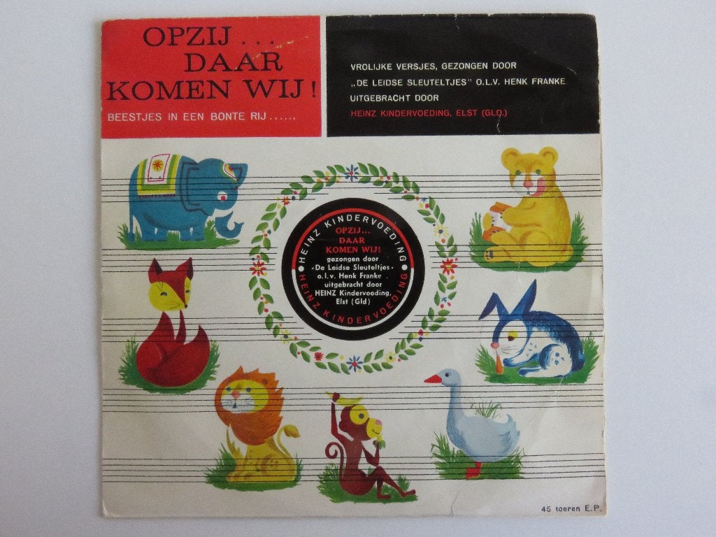 Opzij... Daar komen wij! Uitgave Heinz kindervoeding EP, Tot 2 jaar, Ophalen of Verzenden, Zo goed als nieuw, EP
