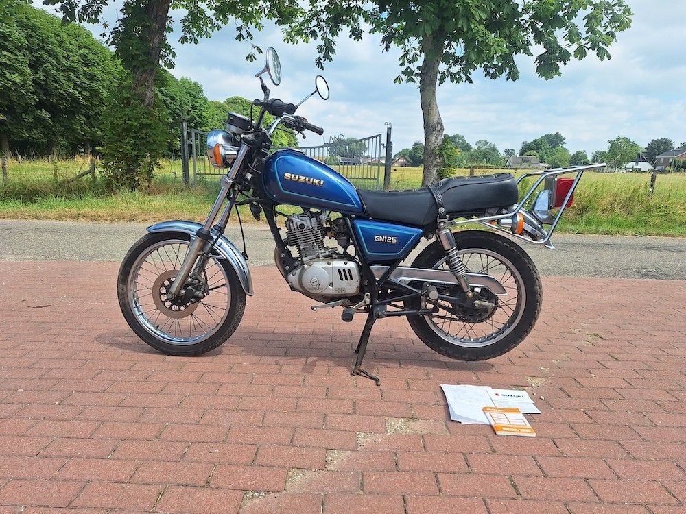 Te koop: Suzuki GN 125 oldtimer motor project brommer, Fietsen en Brommers, Brommers | Overige merken, Gebruikt, Ophalen