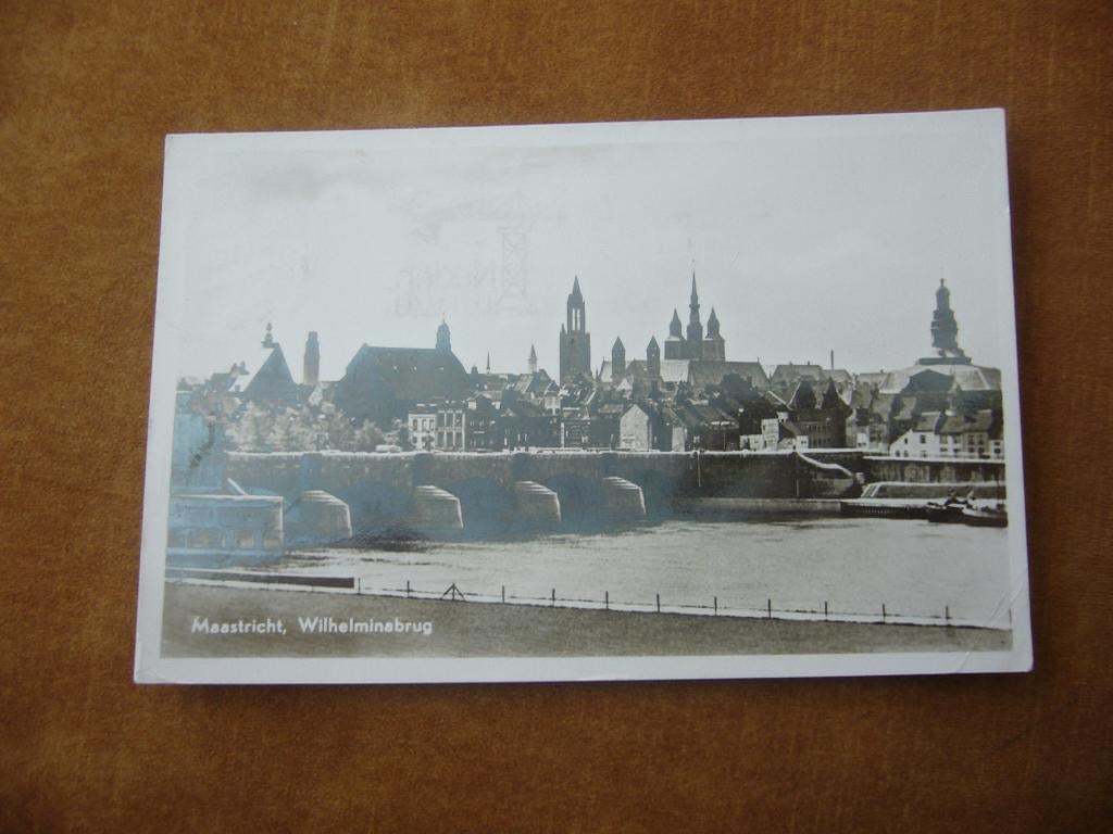 MAASTRICHT  =  WILHELMINABRUG  1948, Ophalen of Verzenden, 1940 tot 1960, Gelopen, Limburg