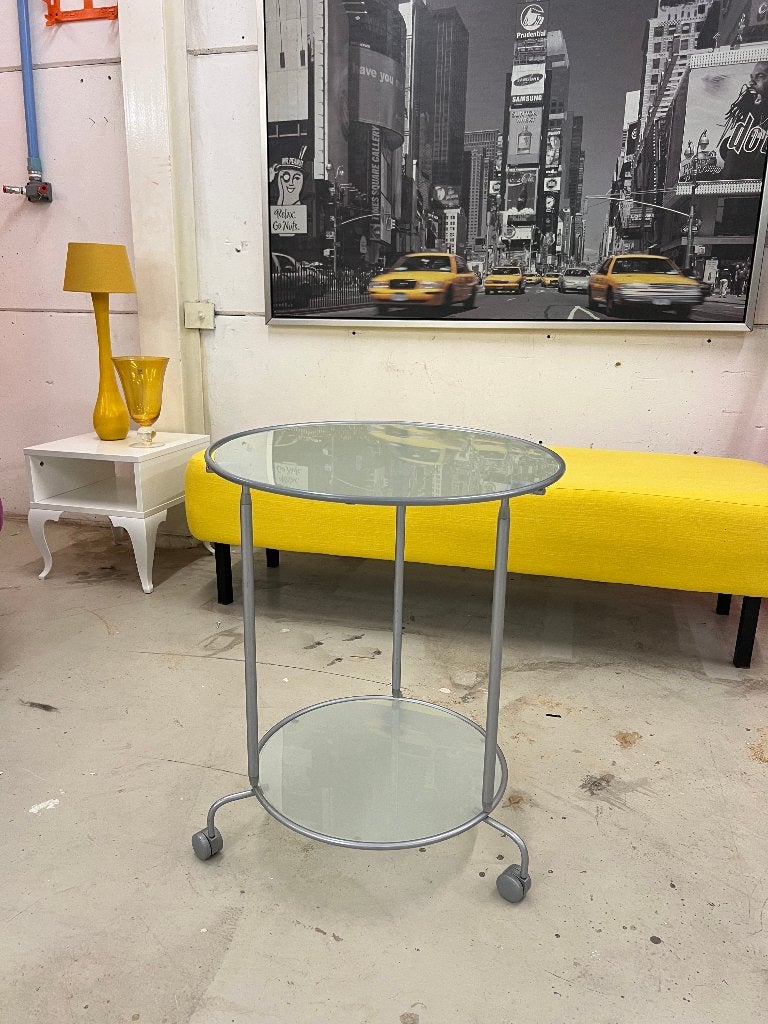 Vintage IKEA Heimdal bijzettafel – Niels Gammelgaard, 1999, Minder dan 55 cm, Gebruikt, Vintage IKEA modernistisch minimalistisch gammelgaard jaren 90