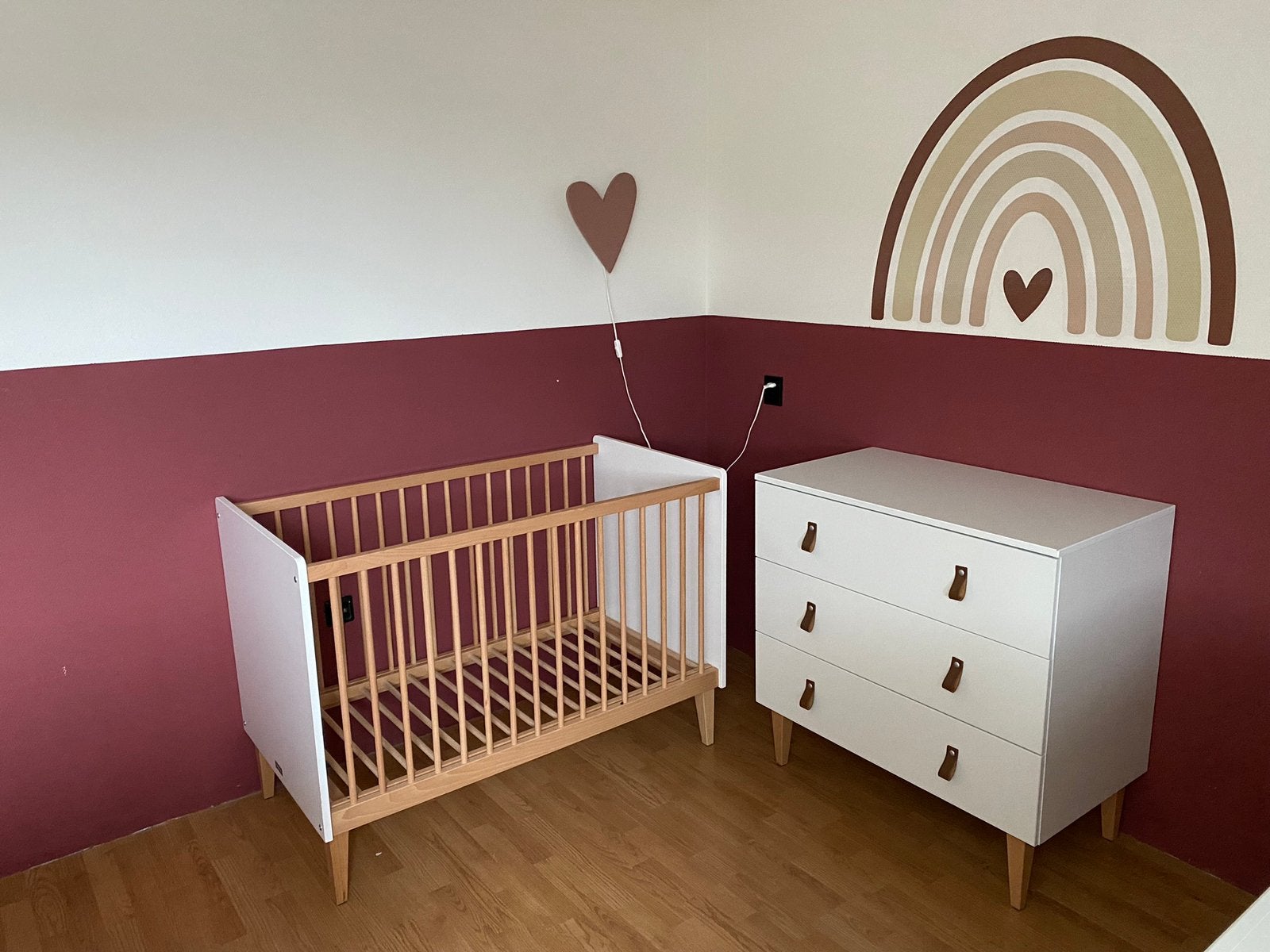 Bopita Indy babykamer compleet. Ledikant/commode/kast, Ophalen of Verzenden, Zo goed als nieuw, Ledikant