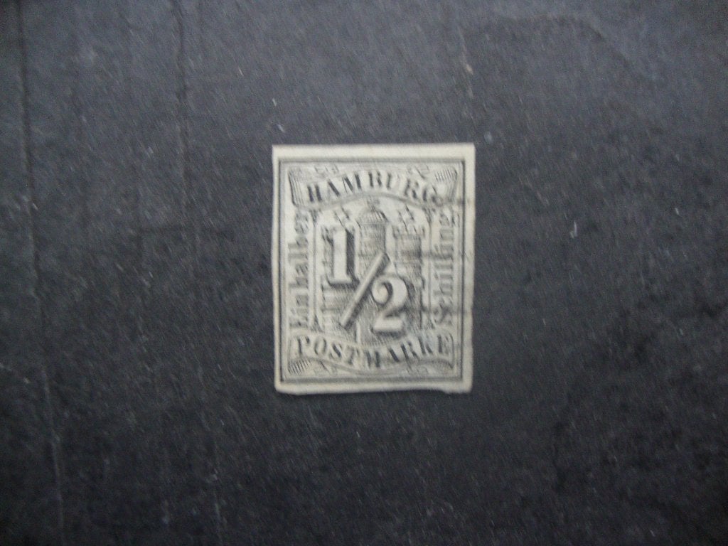 Hamburg nr. 1 Gestempeld, ( aanbieding ), Postzegels en Munten, Ophalen of Verzenden, Duitse Keizerrijk, Gestempeld