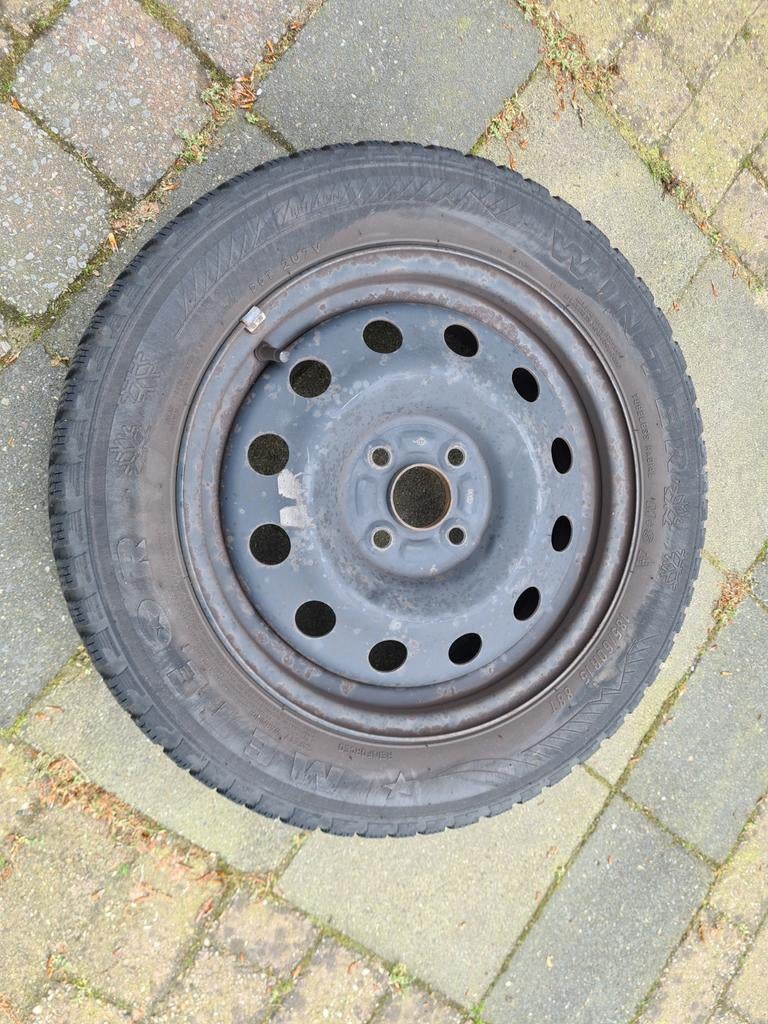 Set Stalen velgen r15 met oude banden gratis ophalen, Ophalen, Gebruikt