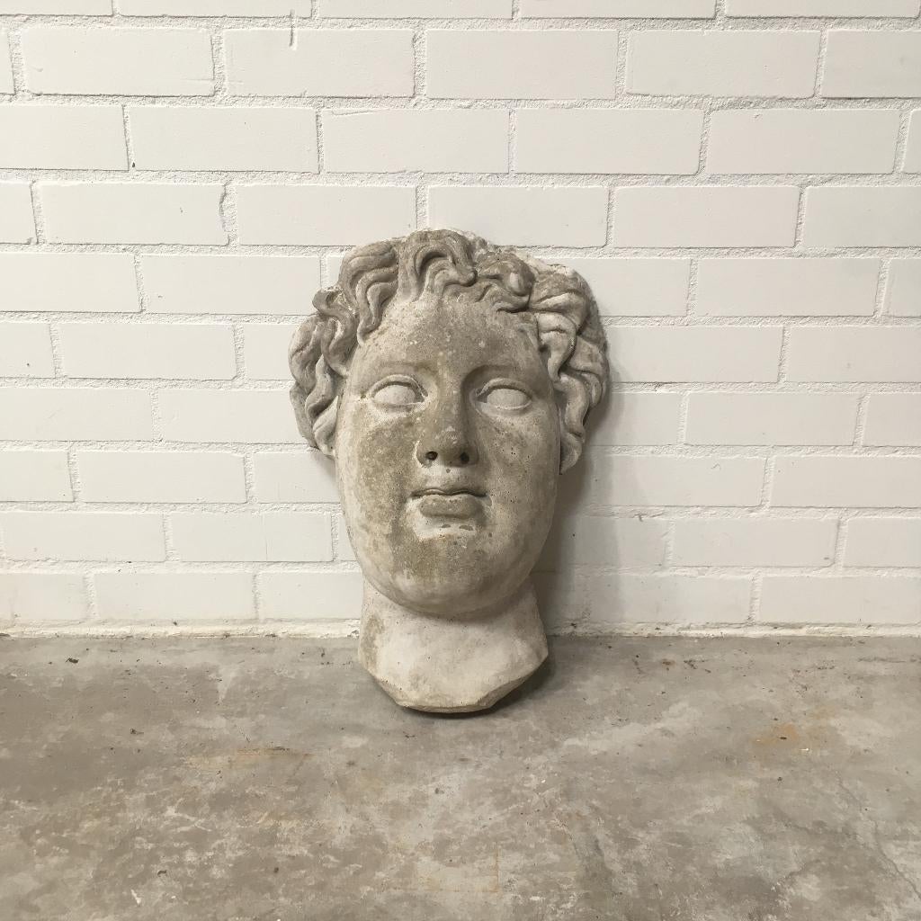 Oud klassiek romeins of grieks hoofd sculptuur beeld buste, Ophalen