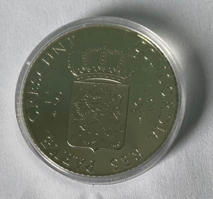 Zilveren Dukaat 1992 naar dukaat van 1816, Ophalen of Verzenden, Zilver