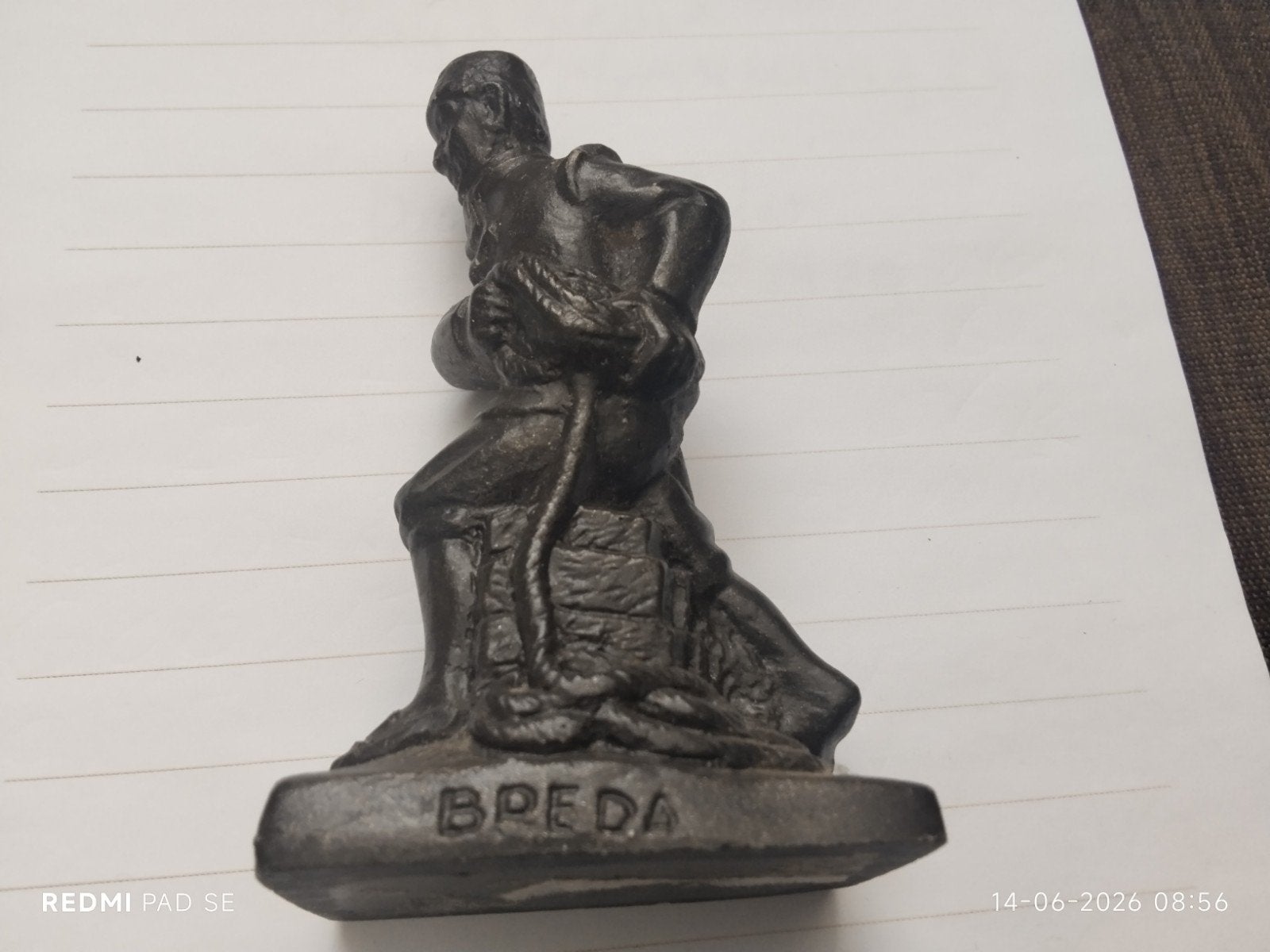 Vintage Turfschip Breda beeldje - Zeldzaam verzamelobject, Ophalen of Verzenden