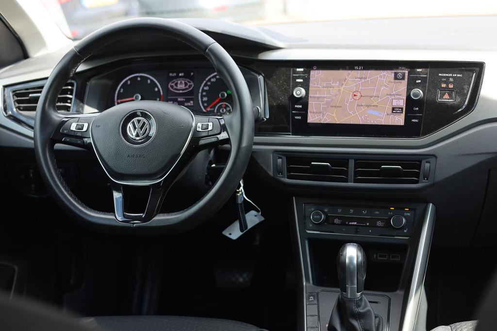 Volkswagen Polo 1.0 TSI COMFORTLINE | AUT I NAVI I CARPLAY, Stof, Gebruikt, Euro 6, Blauw