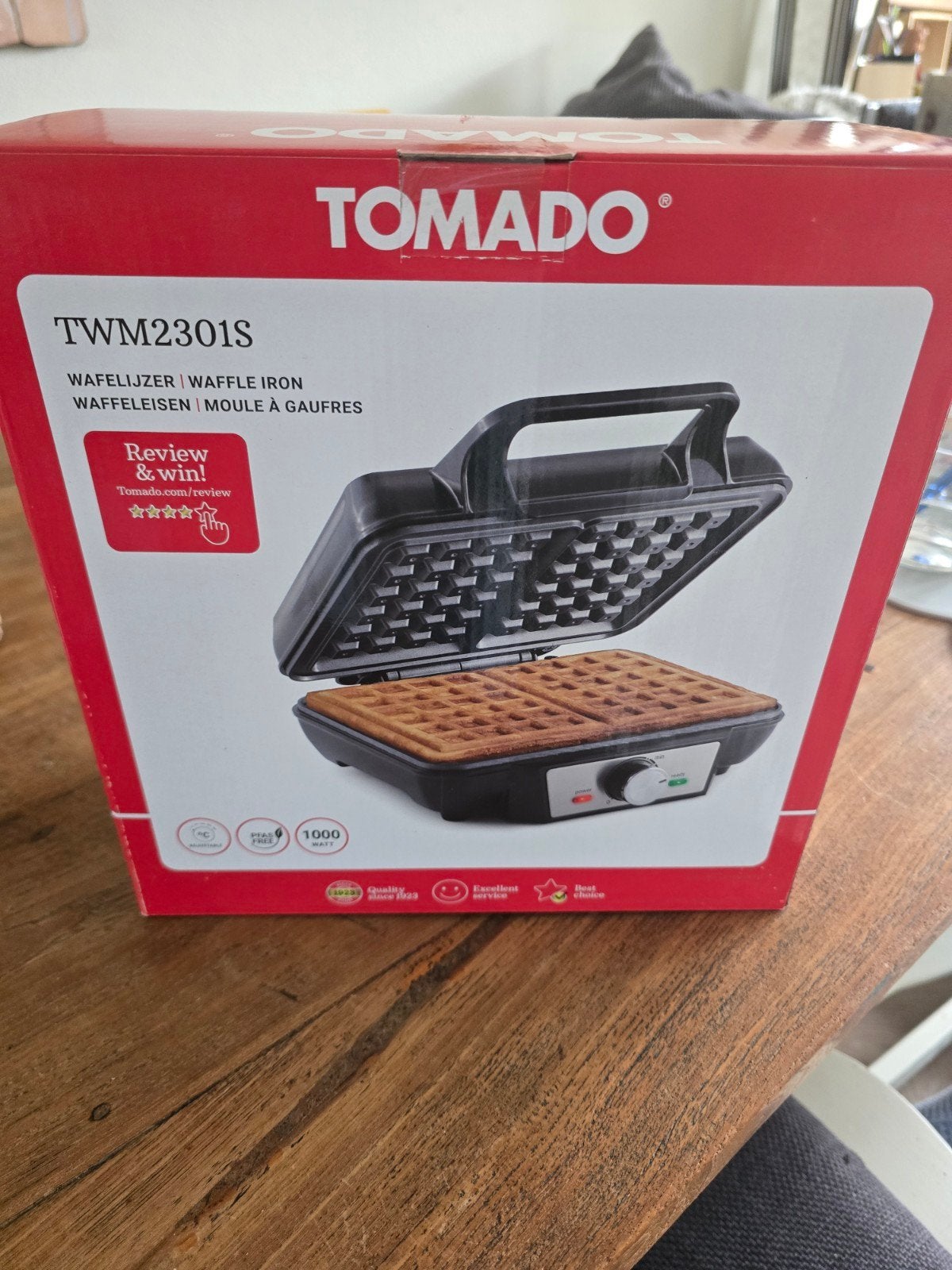 Tomado TWM2301S Wafelijzer - Nieuw in doos, Ophalen of Verzenden, Nieuw