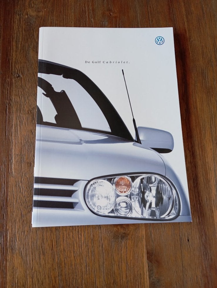 VW De Golf Cabriolet + Prijslijst 11 / 2000 68 pag., Verzenden, Zo goed als nieuw, Volkswagen