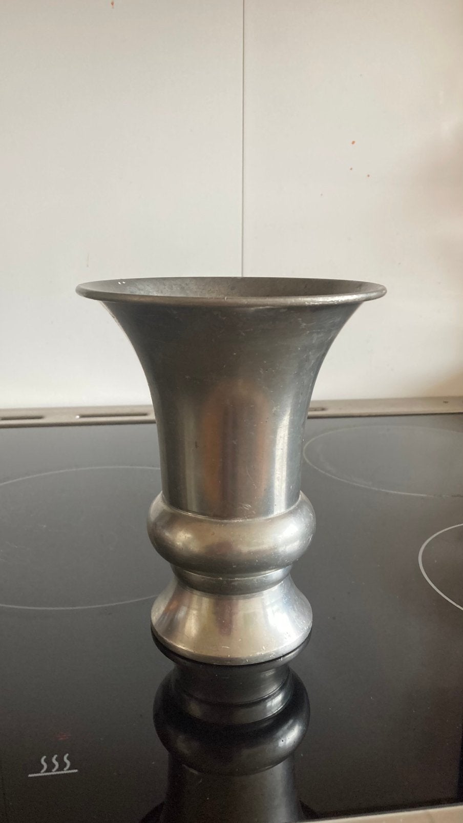 Zuiver tinnen vaas, Ophalen of Verzenden