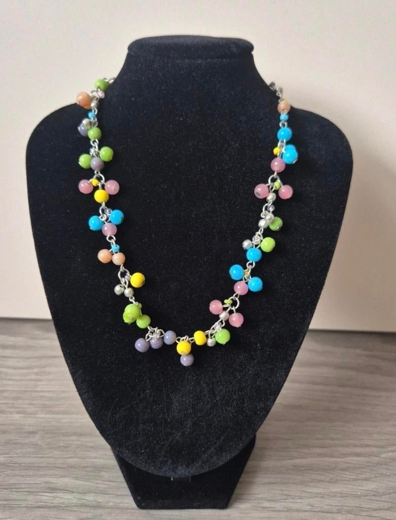 MKM Design ketting met gekleurde kralen, Ophalen of Verzenden, Nieuw