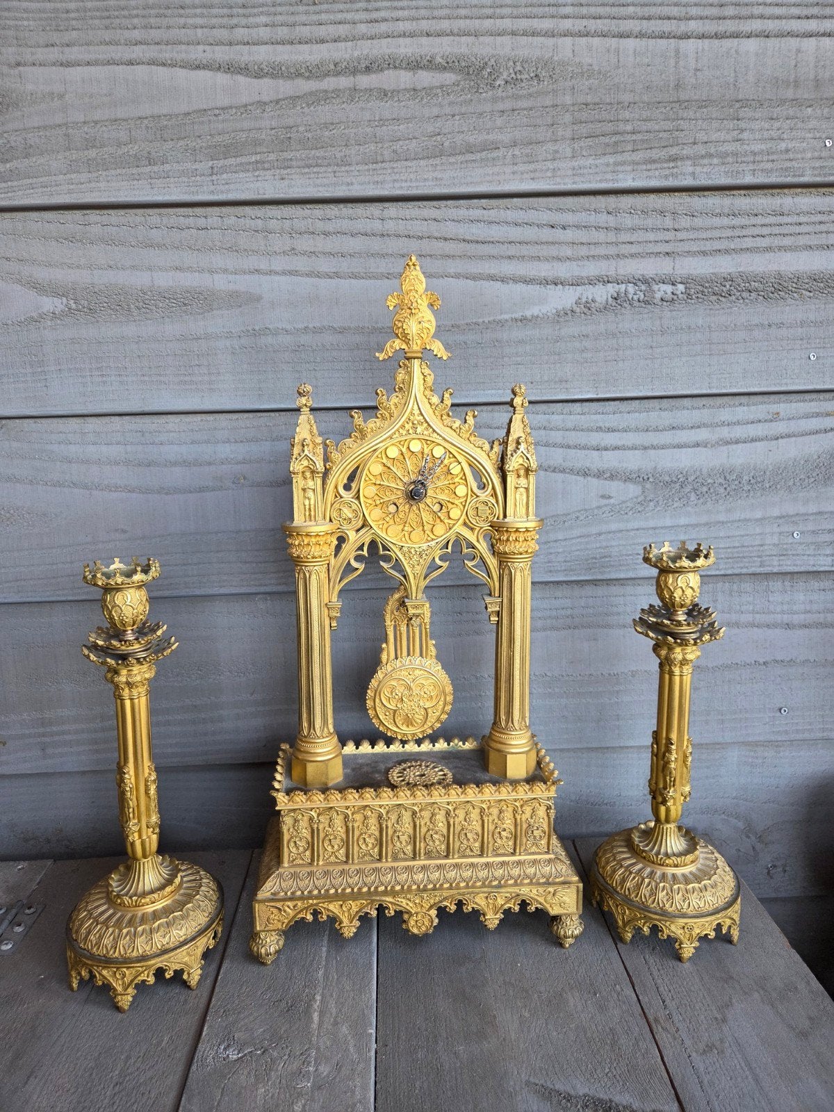 empire brons vuurvergulde gilde set, Ophalen, Koper of Brons