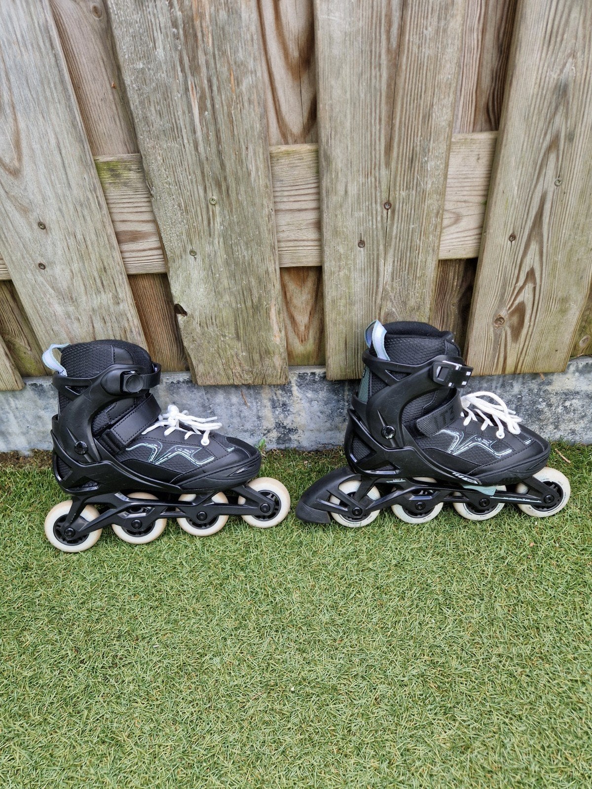Zwarte inline skates Oxelo - Maat 35 tm 38, Ophalen, Gebruikt, Overige typen, Overige merken