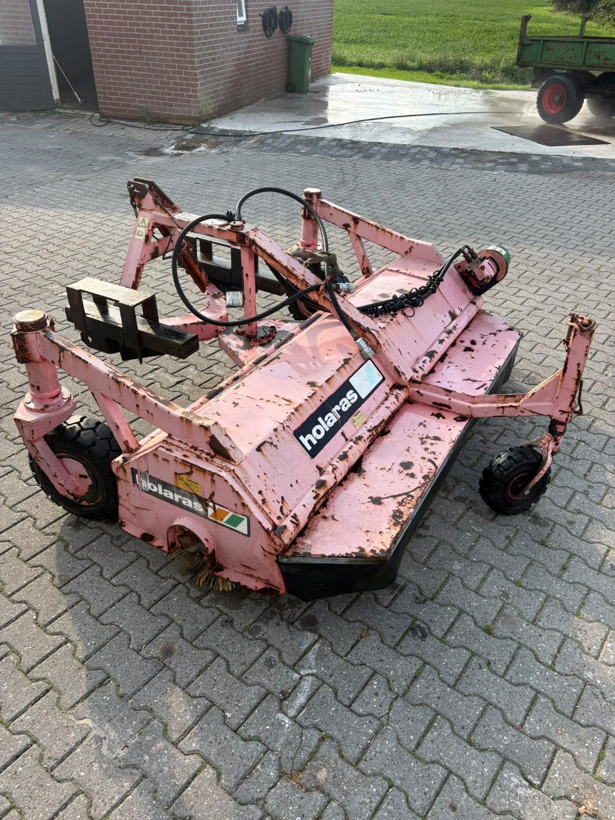holaras hydraulische veegmachine bezem, Ophalen