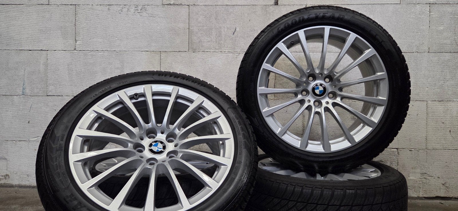 18" BMW 619 G30 G31 5-serie orig velgen winterbanden TPMS, 18 inch, Banden en Velgen, C, V