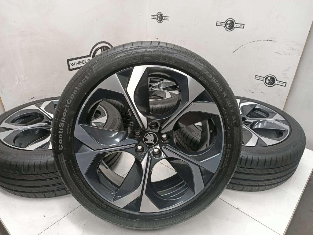 Orig Skoda Kodiaq 2 lichtmetaal velgen 20"inch 5x112, Niet ingevuld, Niet ingevuld, Niet ingevuld