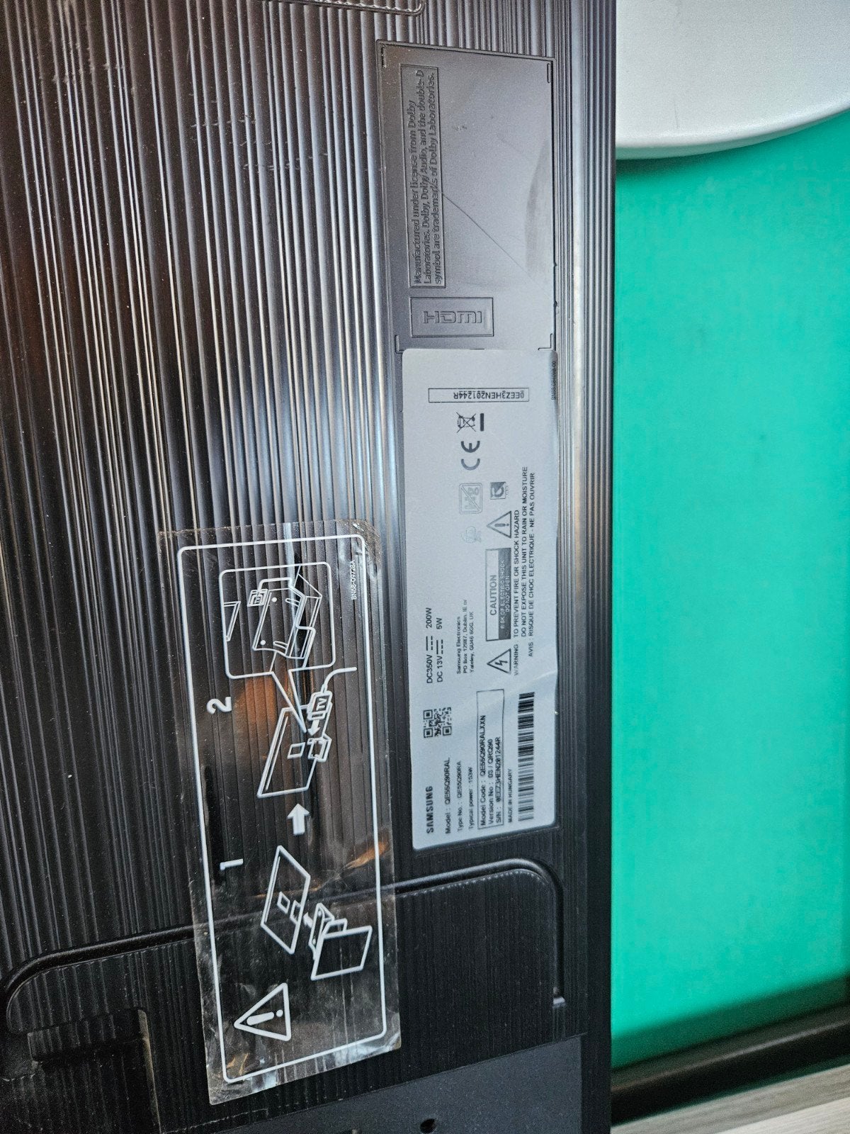 2x Samsung QE55Q90R voor onderdelen (LCD defect), Ophalen, QLED, Samsung, 4k (UHD)