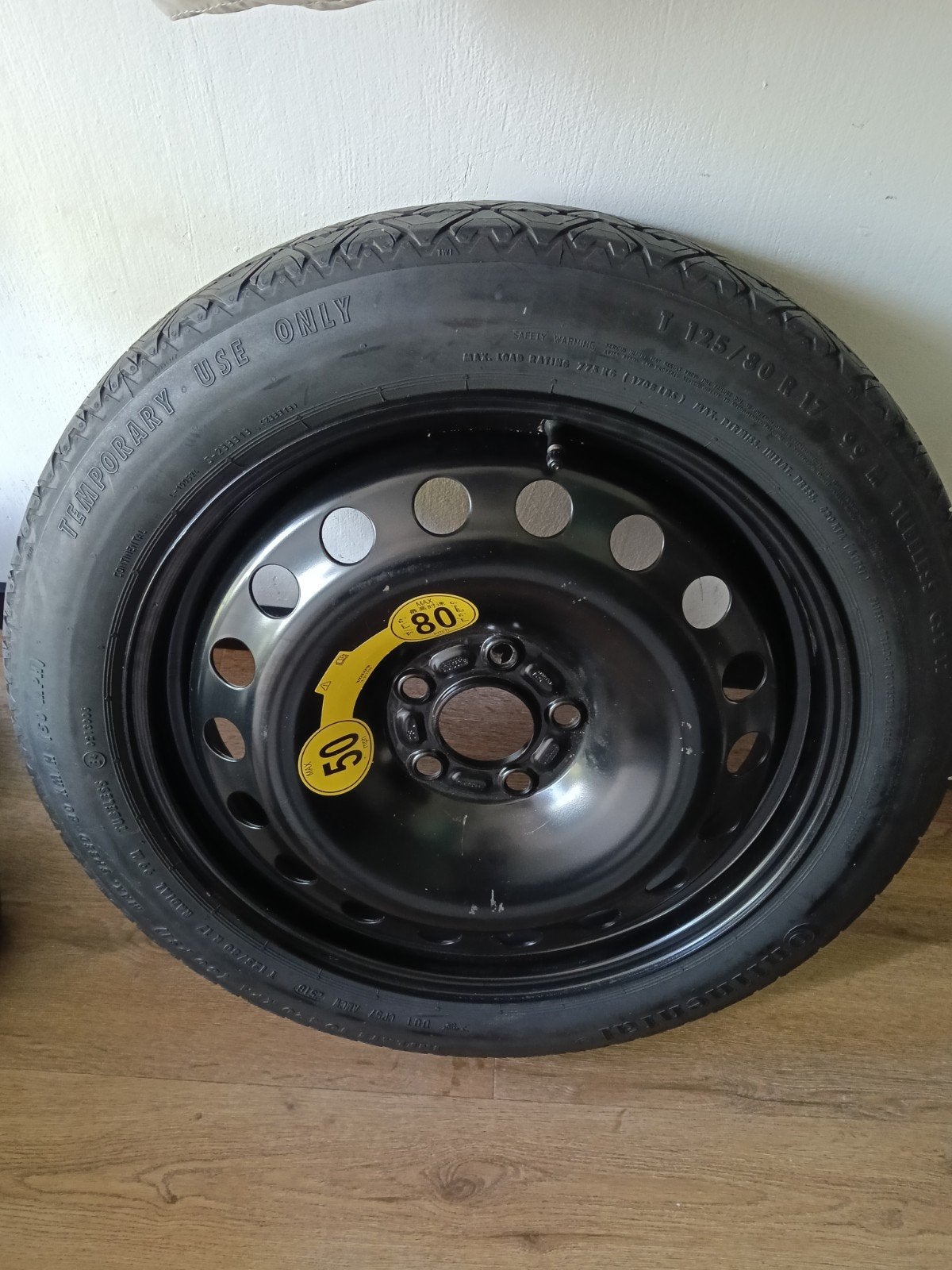 Reservewiel Volvo  Ford (T125/80 R17)steek 5x108 63,4 et52, Ophalen, Nieuw, Volvo