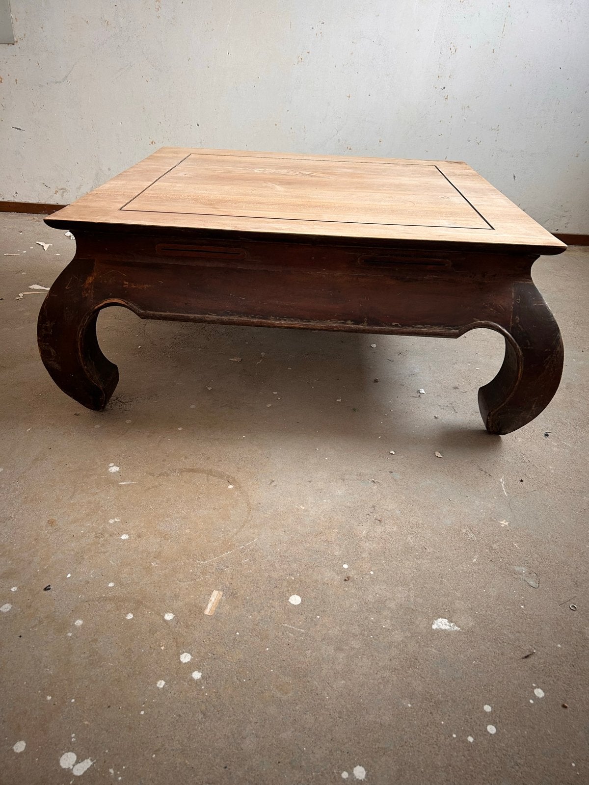 Opium  salontafel - opknapper, Huis en Inrichting, Ophalen, Gebruikt, 50 tot 100 cm, Vierkant