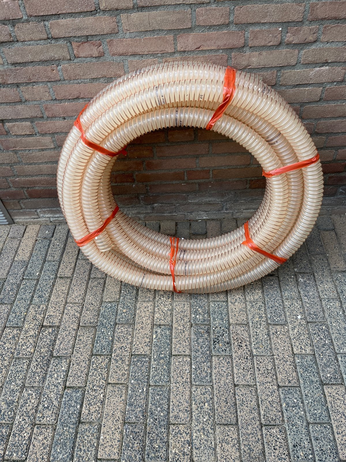 Slang met koper wikkeling, 10m lang, 5cm binnenmaat, Ophalen, Overige materialen, Gebruikt, 6 meter of meer