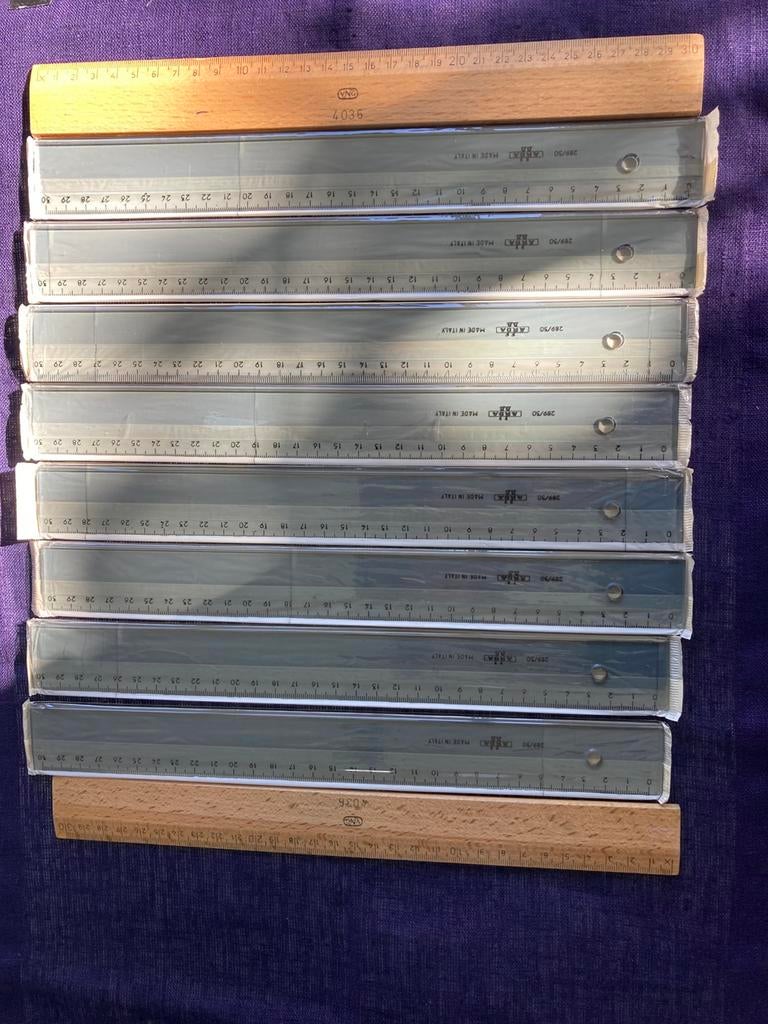 Linialen set 10 stuks, Ophalen of Verzenden, Nieuw, Overige typen