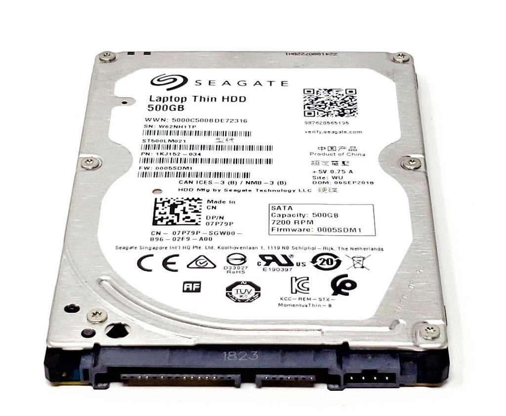 Seagate 1KJ152-033 - 500GB 7.2K RPM SATA 7mm 2.5" Hard Drive, Facturen@maascomputers.nl, Ophalen of Verzenden, Desktop, Cargadoorweg 23, 6541 BT Nijmegen