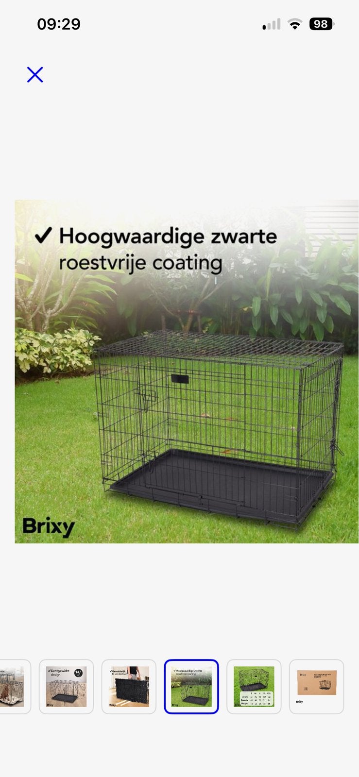 Honden bench XL Zwart, Ophalen, Zo goed als nieuw